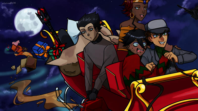 Half Body Shaded + Additional Characters + Detail Background Half Body Shaded + Additional Characters + Detail Background